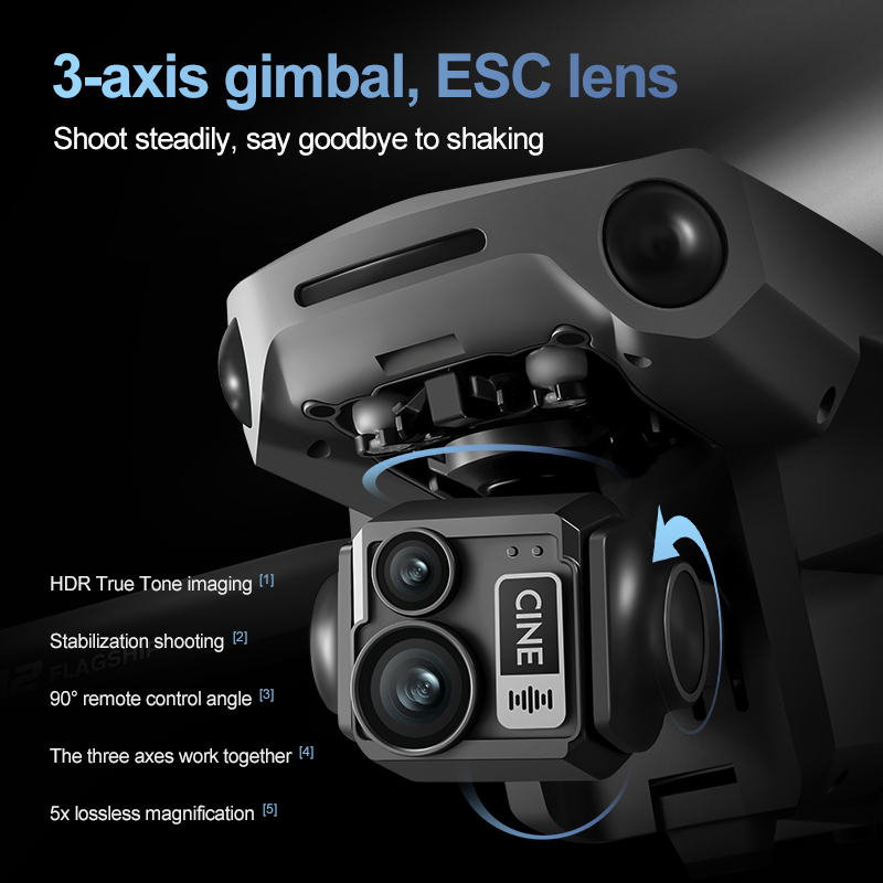 8K 3 Axis Gimbal Brushless 7.2 - огляд і ціна Drone Gimbal Case