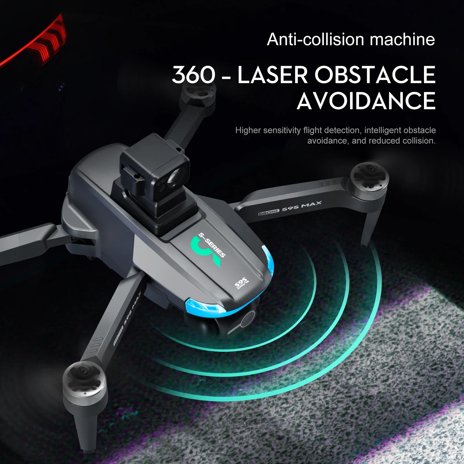 NEW S9S MAX MINI Drone 4K 2-Ax - огляд і ціна Drone Gimbal Case